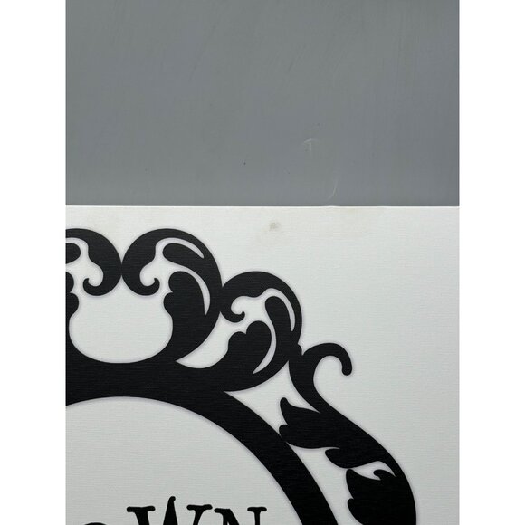 Down The Rabbit Hole Black & White Decorative Wall Art 20x16"canvas READ NEW - Picture 5 of 9